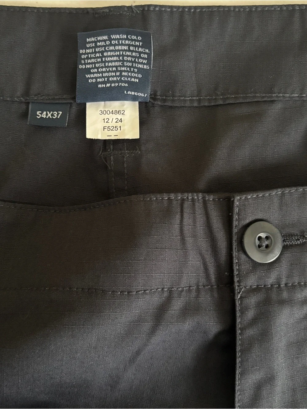 Propper Men’s Tactical Uniform Ripstop Cargo Pants Navy 54x37 Relaxed fit - NWT - Picture 5 of 8